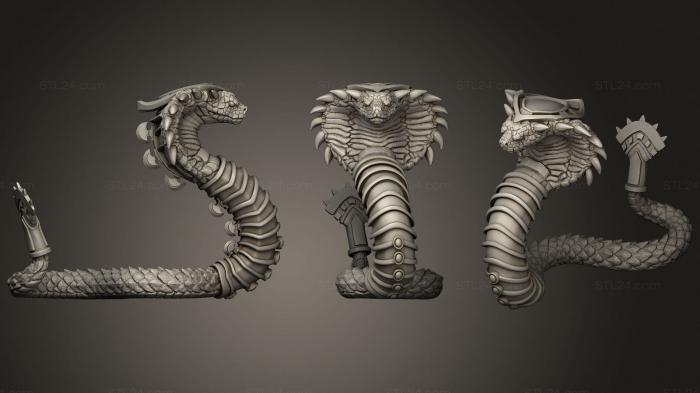 Animal figurines (Snake 2, STKJ_2476) 3D models for cnc